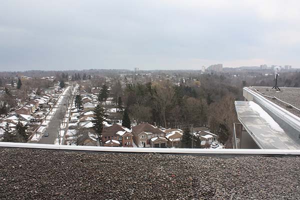 view from the roof of supernode 4 building